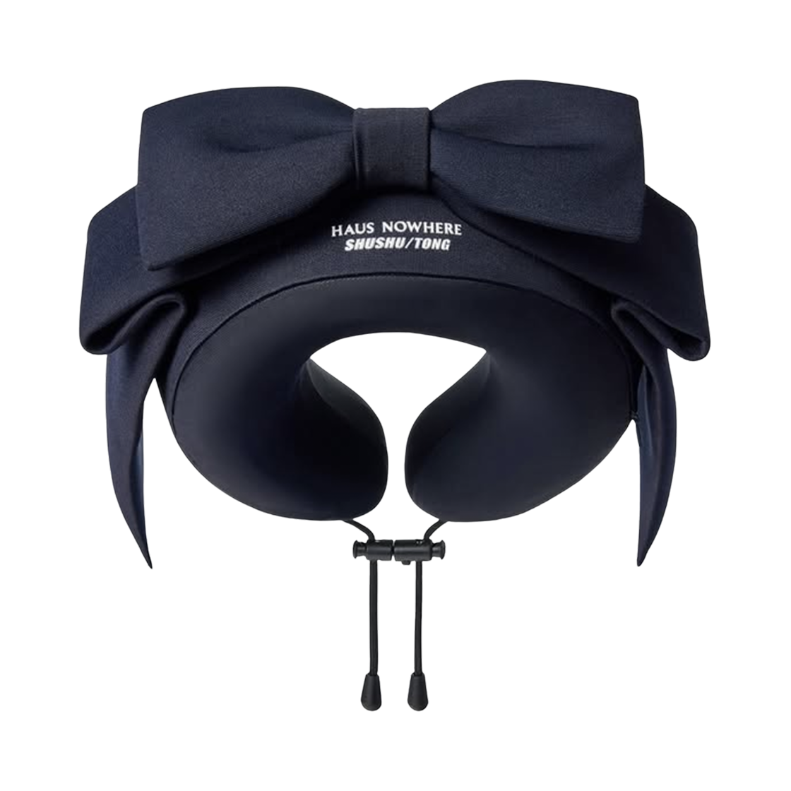 하우스 노웨어 x 슈슈통 리본 넥 필로우 1 네이비 블루(Haus Nowhere x Shushu/Tong Ribbon Neck Pillow 1 Navy Blue)
