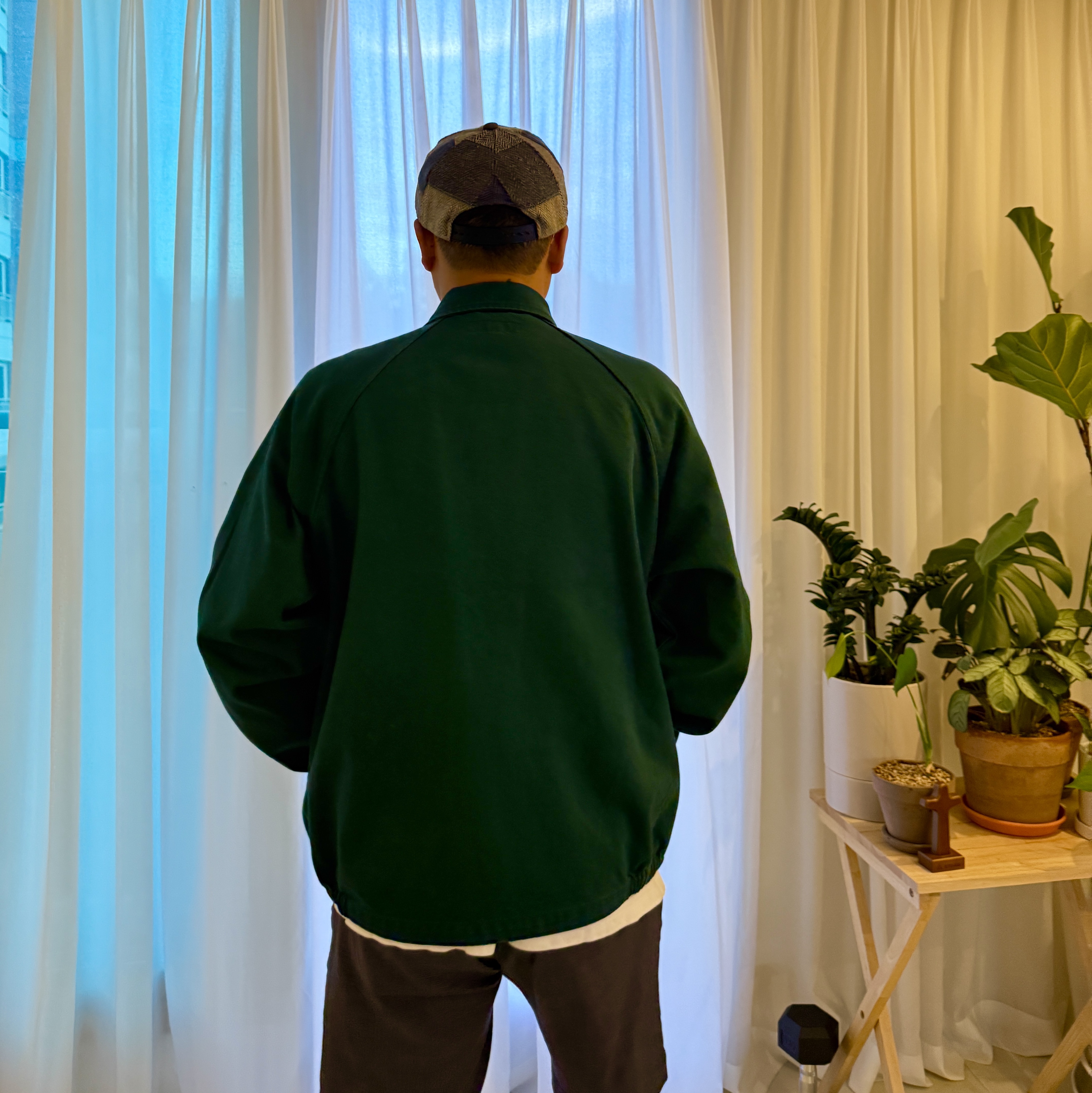 Supreme Arc Denim Coaches Jacket Green - 25SS 착용 스타일 - 3