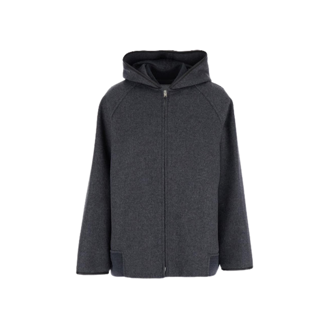 (W) 보테가 베네타 더블 페이스 울 블루종 차콜 멜란지((W) Bottega Veneta Double Face Wool Blouson Charcoal Melange)