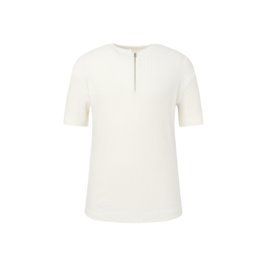 DNBESSTS22WH DNSR Muscle Fit Half-Zip T-Shirt White