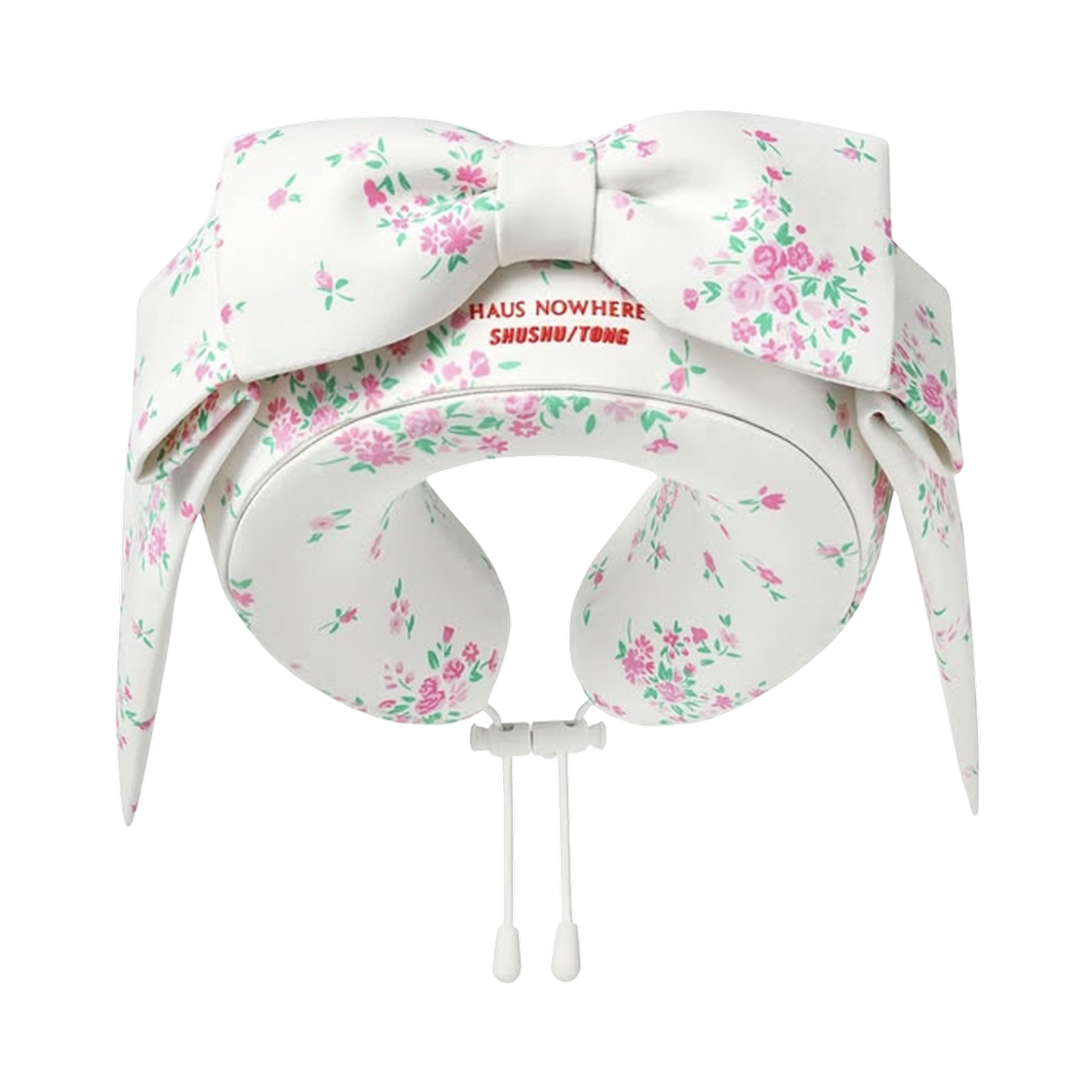 하우스 노웨어 x 슈슈통 리본 넥 필로우 1 화이트(Haus Nowhere x Shushu/Tong Ribbon Neck Pillow 1 White)