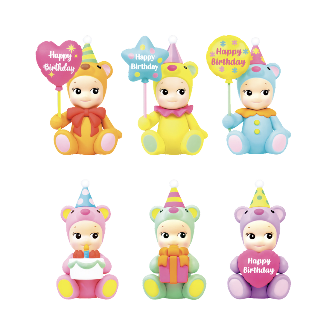 - Sonny Angel Birthday Gift Bear Series Sealed Case (6 Blind Boxes)