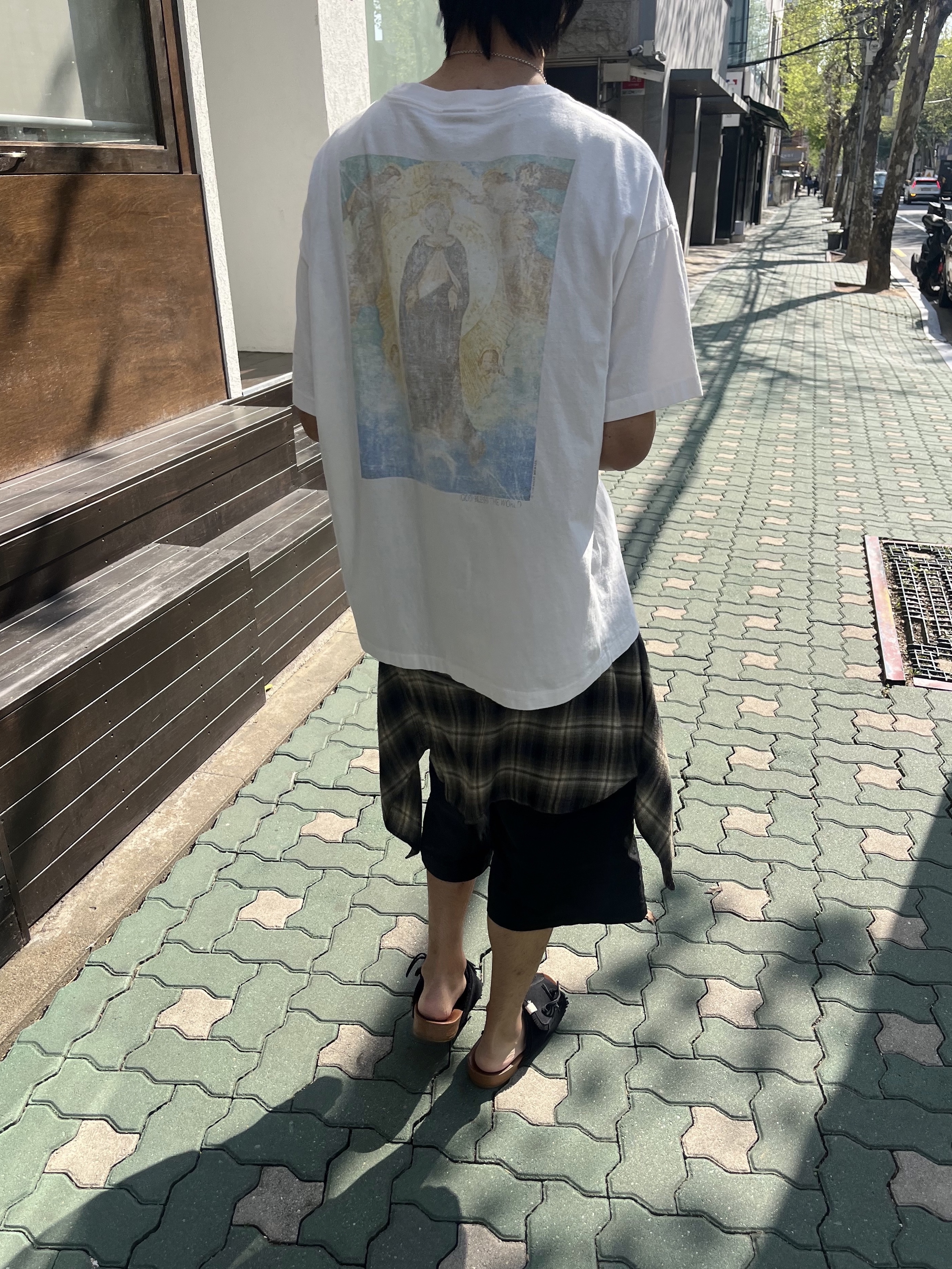 Polyteru Front Cargo 1/2 Pants Black, Visvim Christo Shaman Folk Black - 24SS 착용 스타일