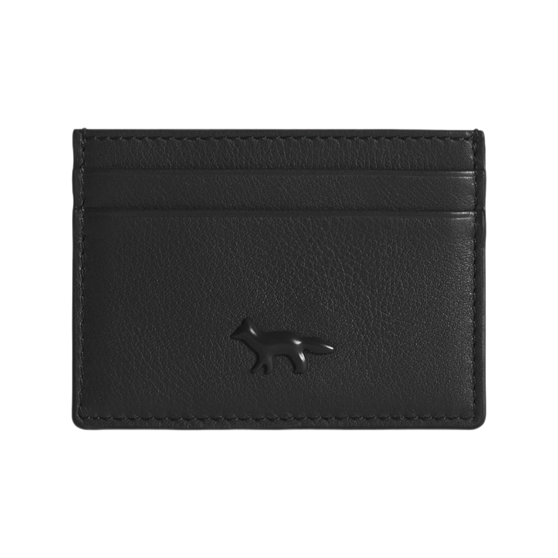 메종 키츠네 프로파일 폭스 카드홀더 블랙(Maison Kitsune Profile Fox Cardholder Black)