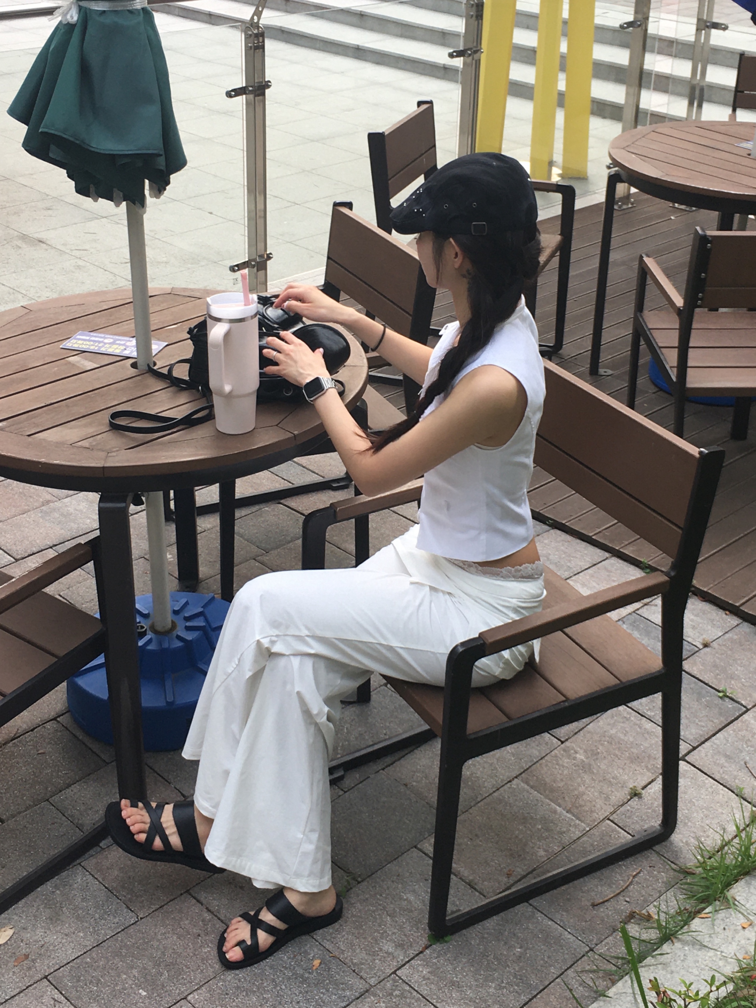 Jerusalem Sandals No.8 The Good Shepherd Black 착용 스타일 - 2