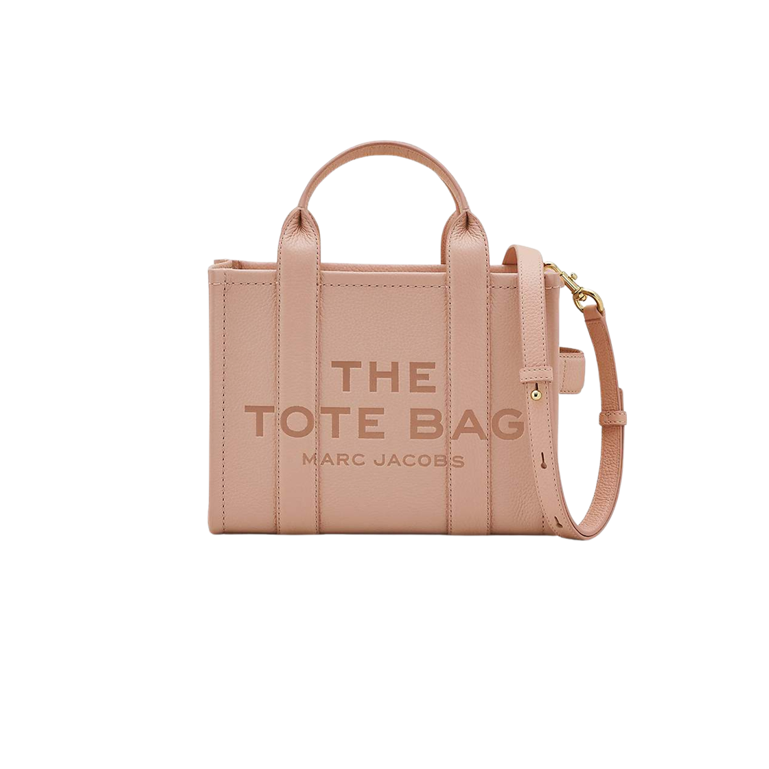 H009L01SP21-624 Marc Jacobs The Leather Small Tote Bag Rose