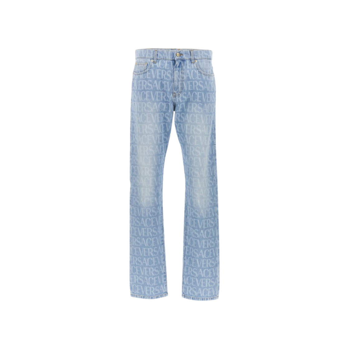 베르사체 올오버 로고 데님 팬츠 블루(Versace Allover Logo Denim Pants Blue)
