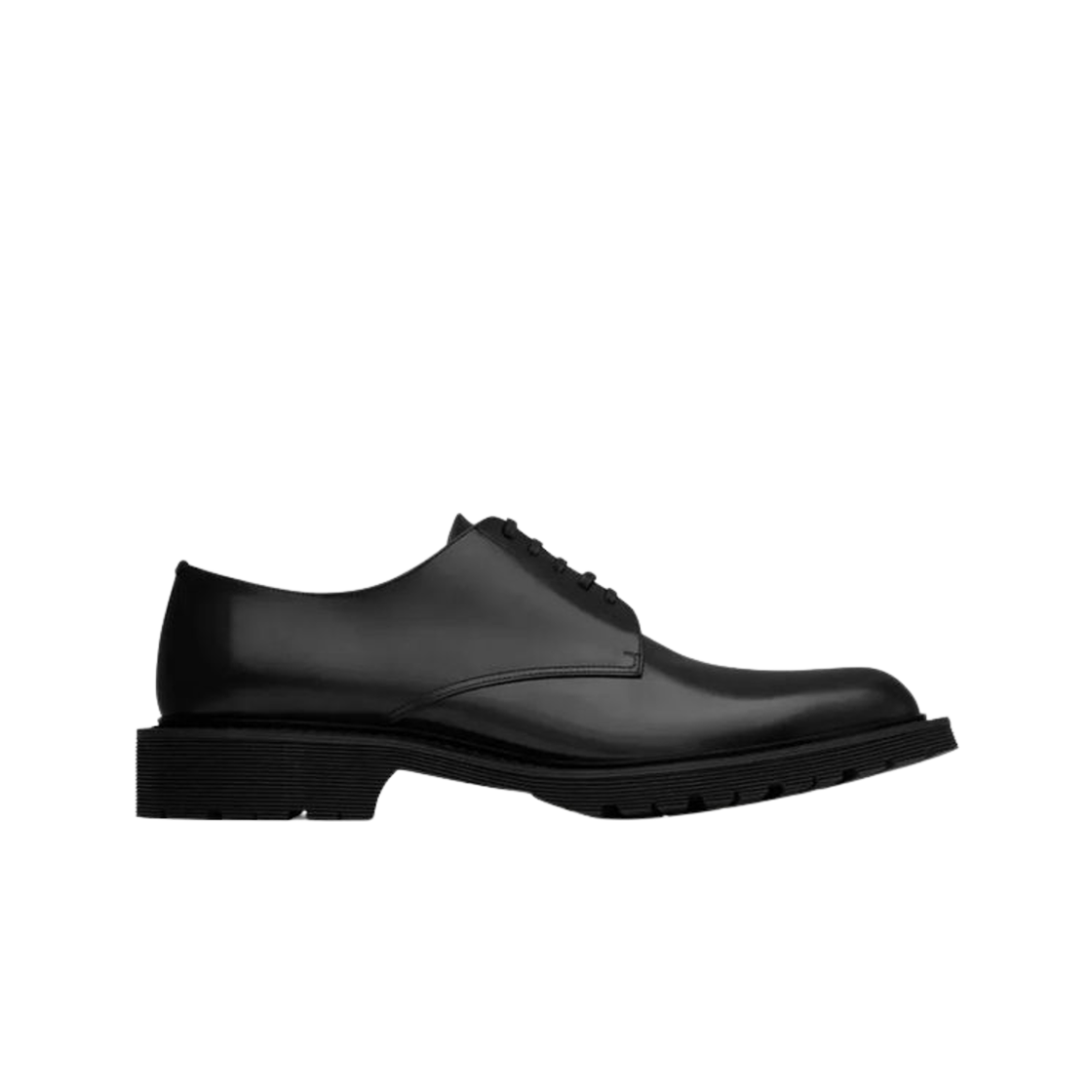 754721-1OO00-1000 Saint Laurent Army Derbies in Smooth Leather Black