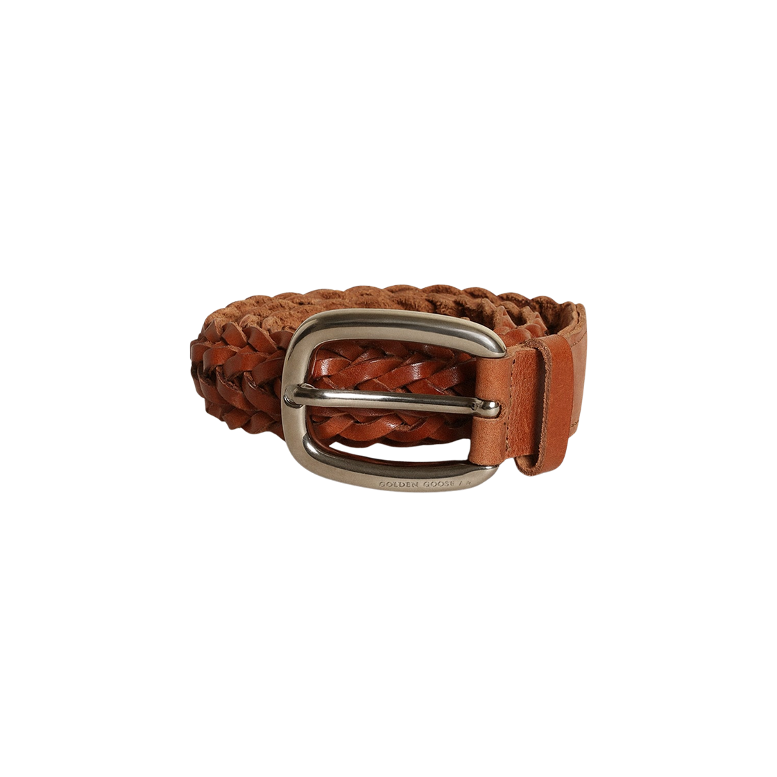 골든구스 브레이디드 레더 휴스턴 벨트 브라운(Golden Goose Braided Leather Houston Belt Brown)