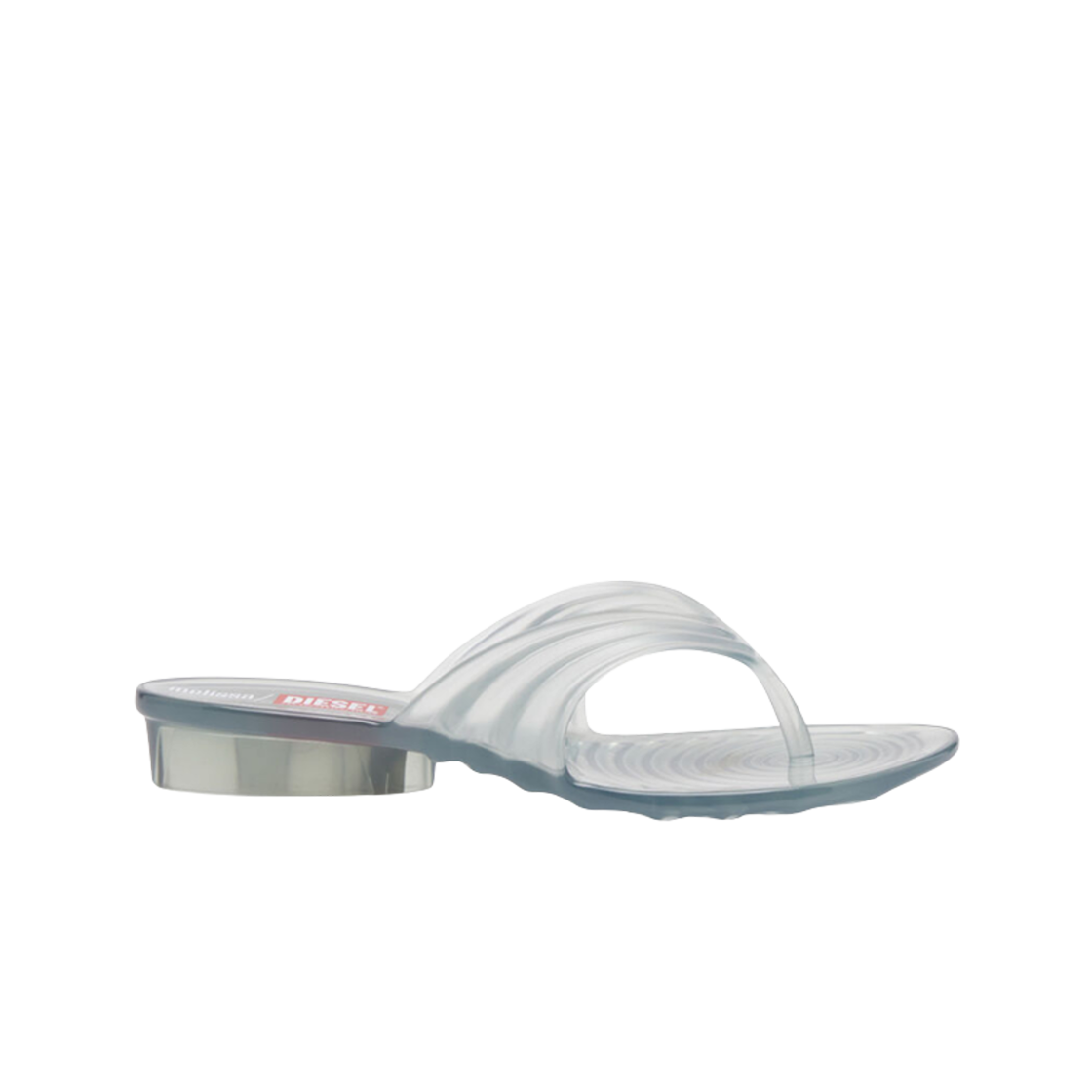 (W) 디젤 x 멜리사 퀀텀 통 플립 플랍 라이트 그레이((W) Diesel x Melissa Quantum Thong Flip-Flops Light Grey)
