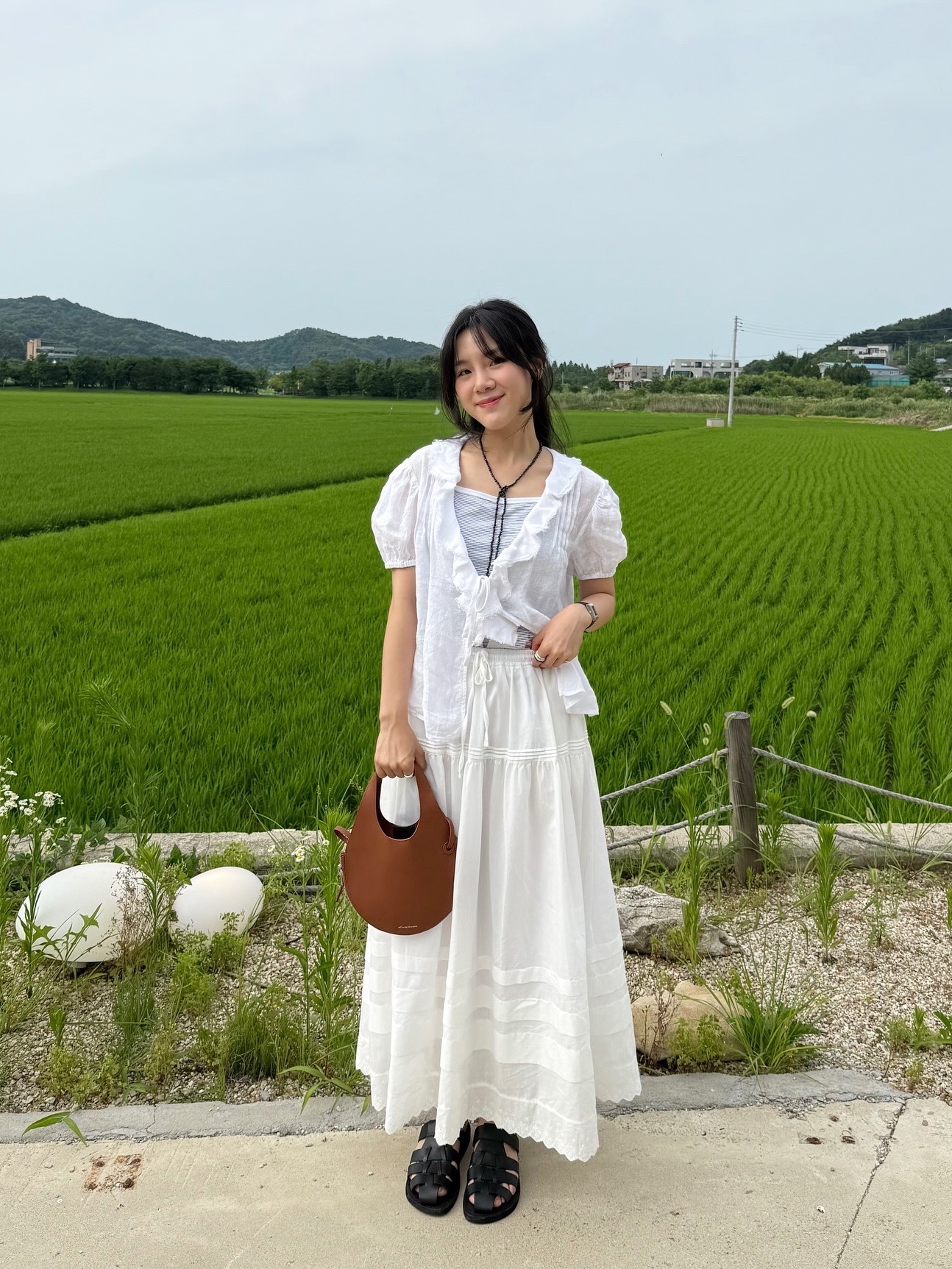 Jerusalem Sandals No.1063 Michael Slide Black 착용 스타일 - 1