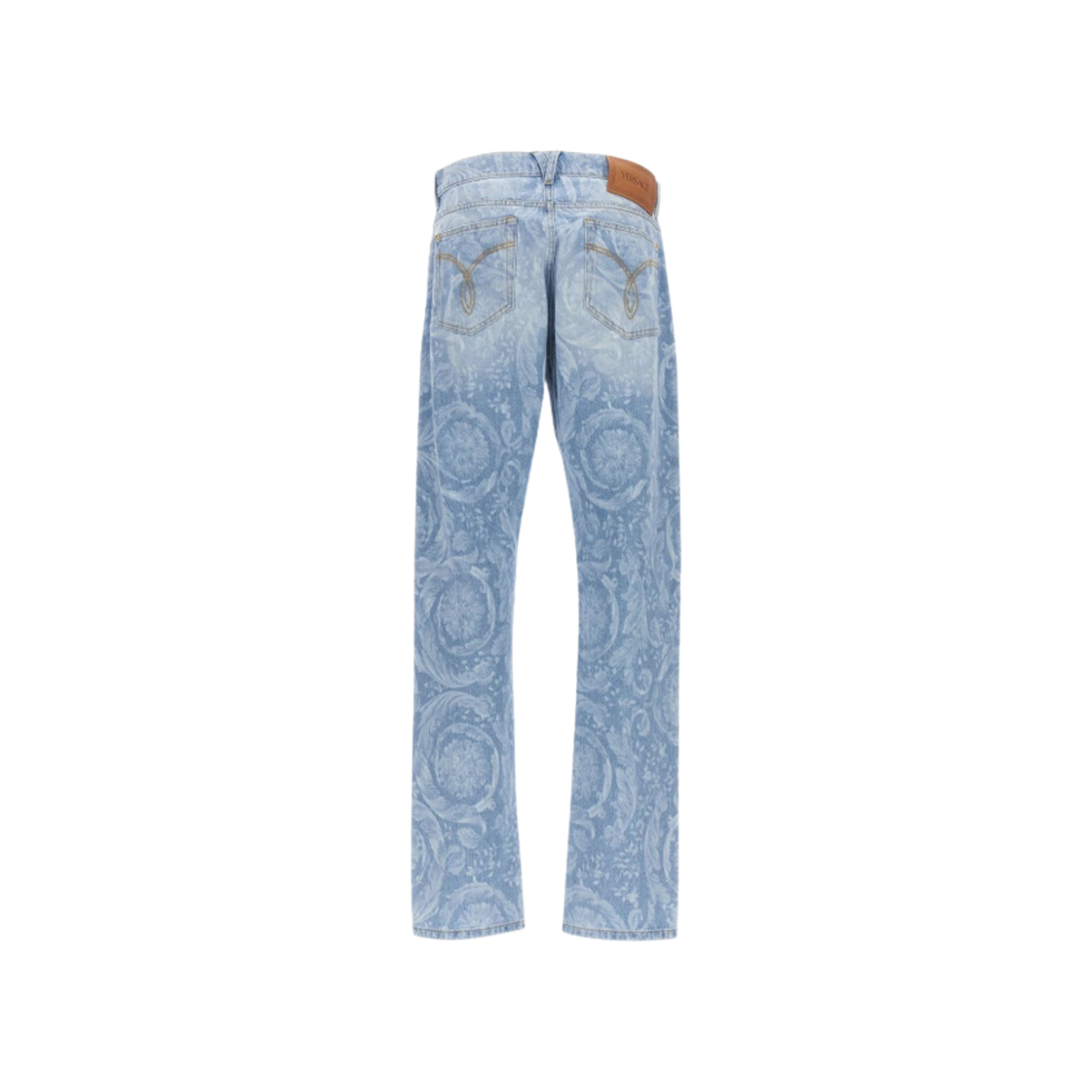 베르사체 올오버 로고 데님 팬츠 블루(Versace Allover Logo Denim Pants Blue) - 2
