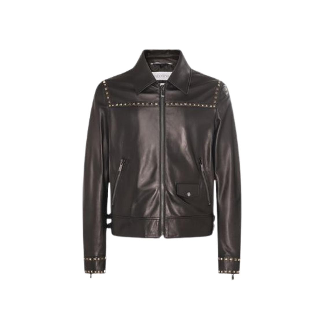 발렌티노 레더 자켓 블랙(Valentino Leather Jacket Black)