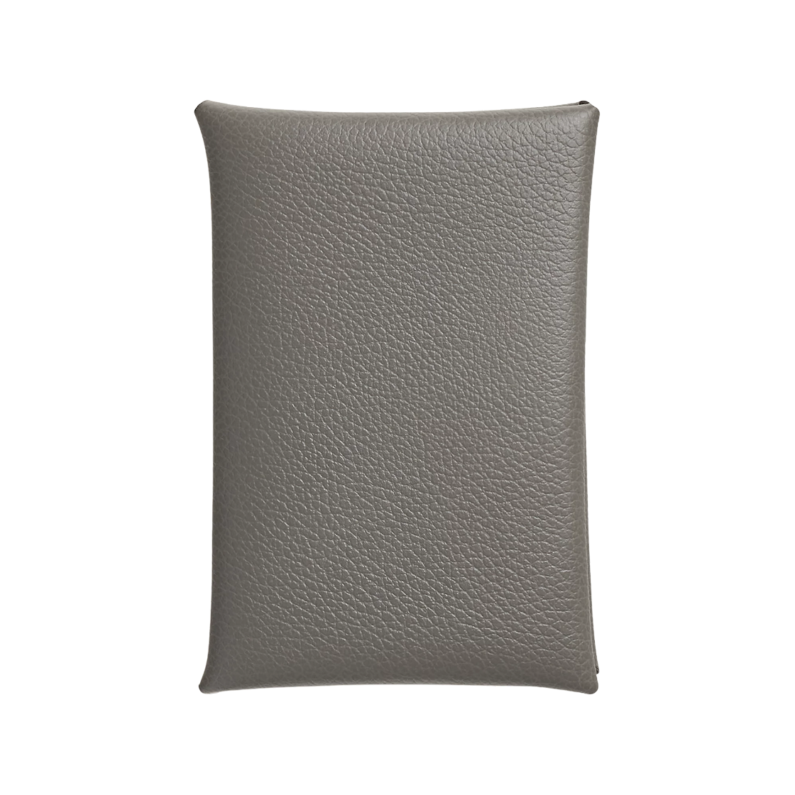 H064954CK0L Hermes Calvi Card Holder Evercolor & Palladium Gris Meyer