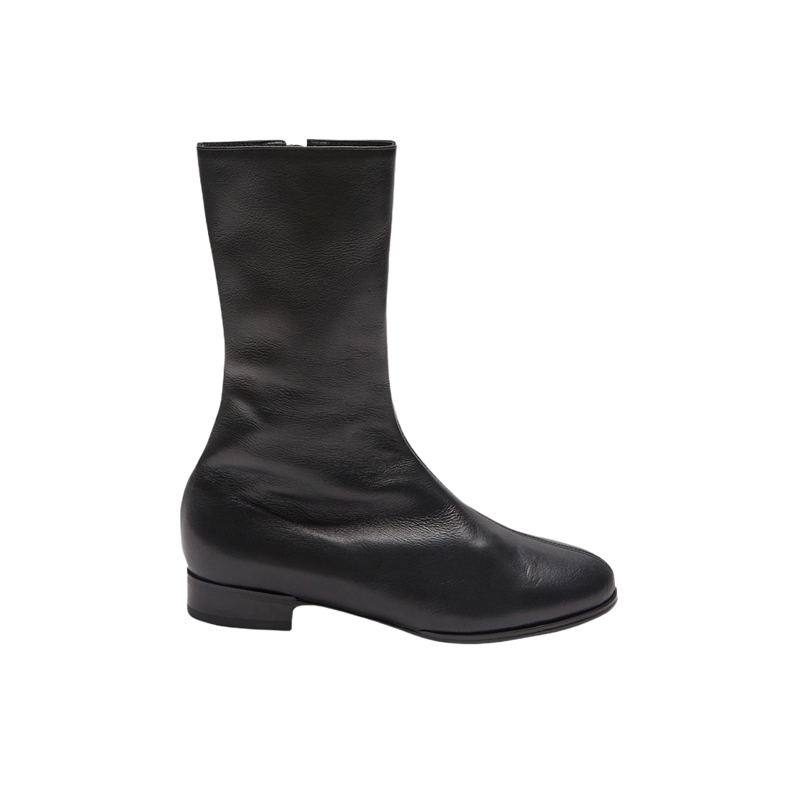 YS0006 YUJI 90'S Short Boots Leather Black