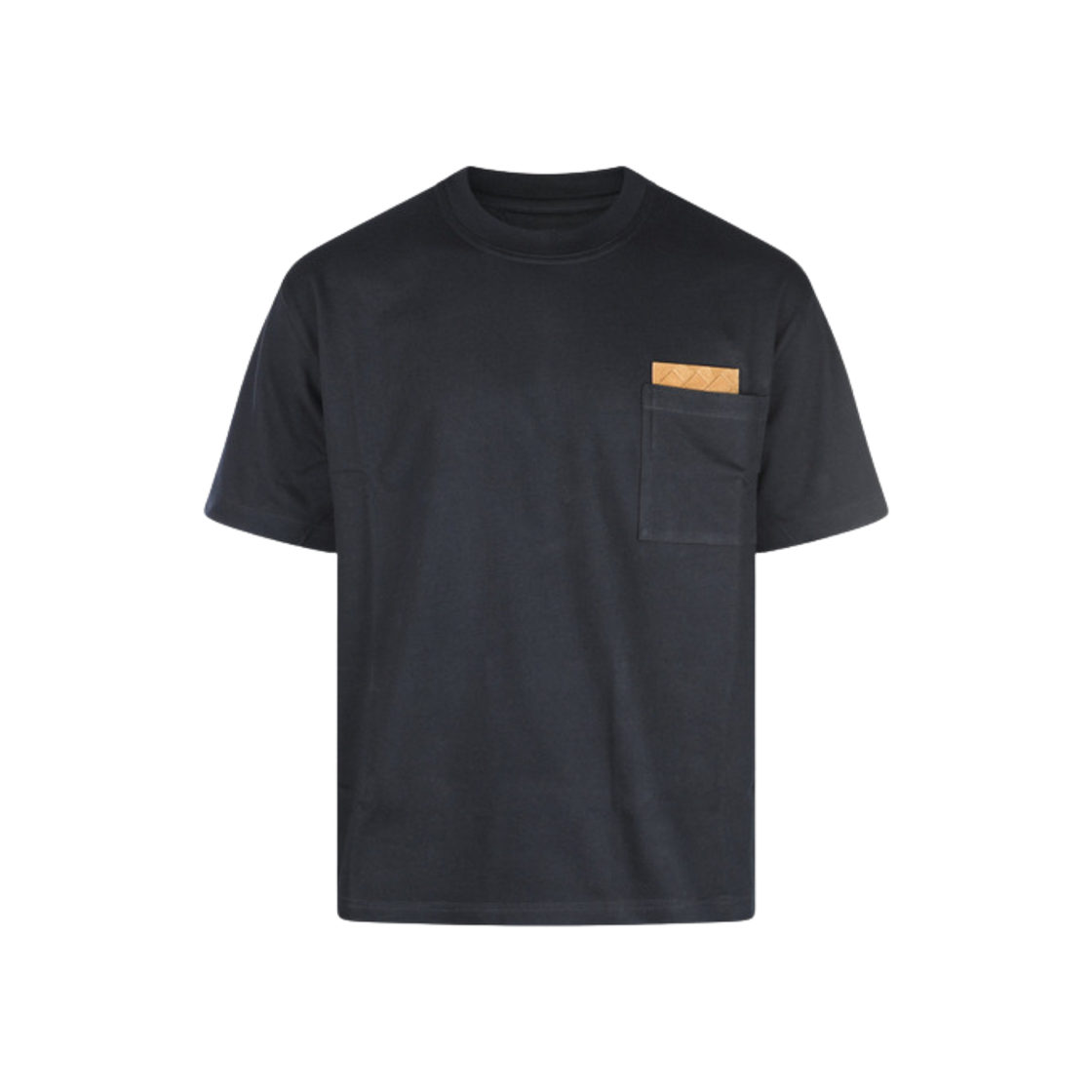 838924V4N501000 Bottega Veneta Pima Cotton Jersey T-Shirt Black