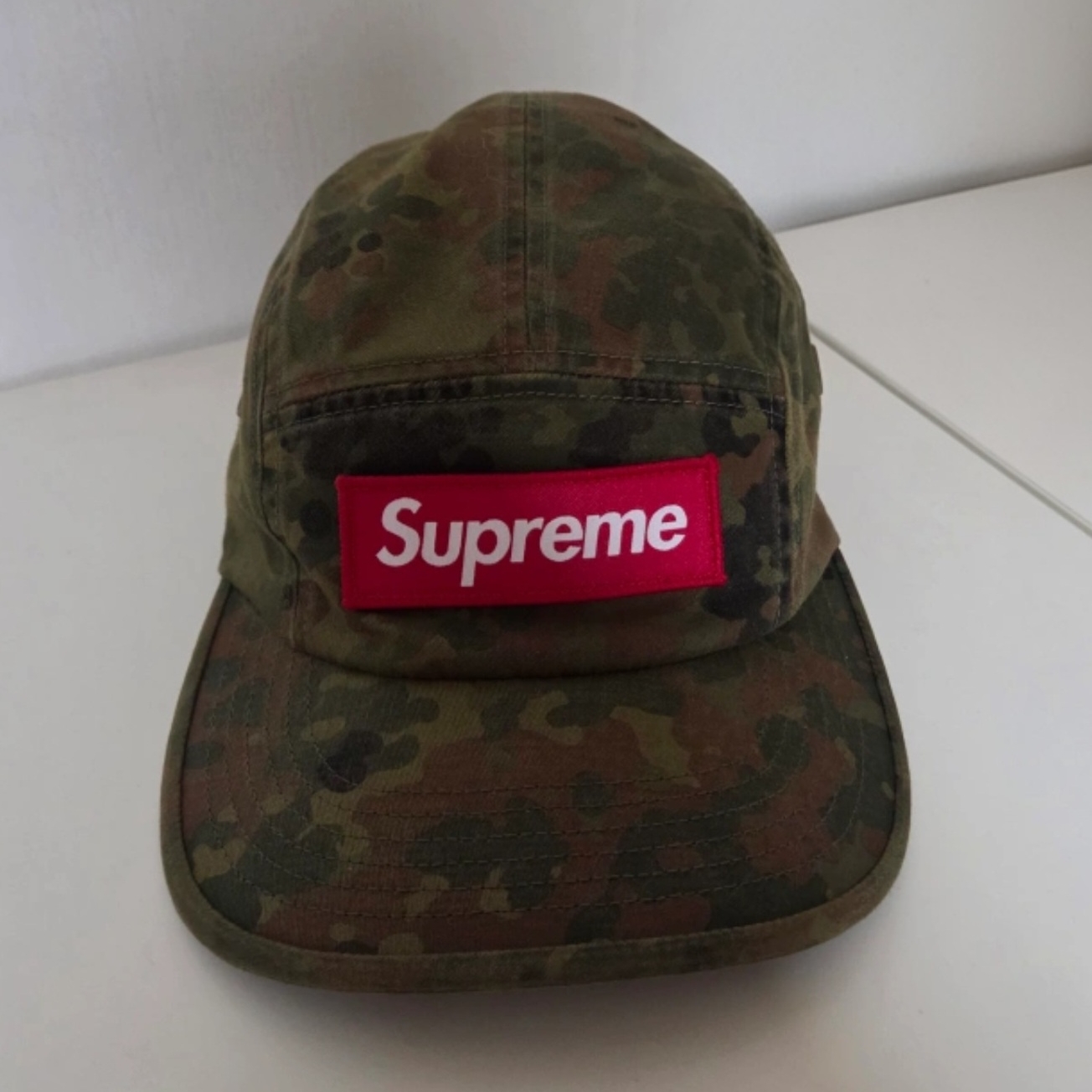 Supreme Military Camp Cap Flecktarn Camo - 23FW 착용 스타일