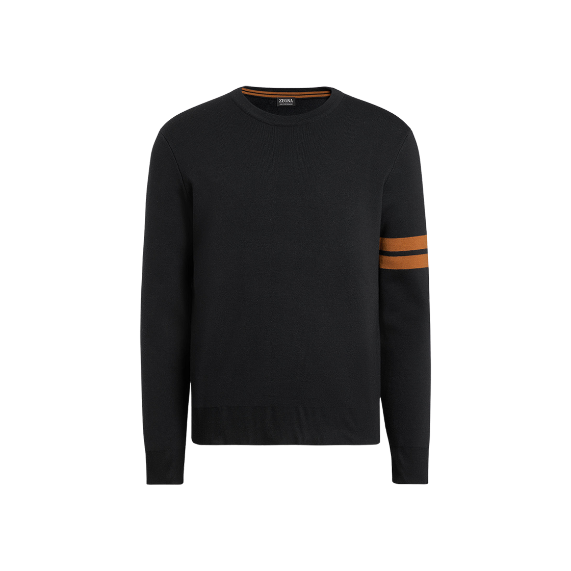 E8M91-110-K09 Zegna High Performance Wool Crewneck Black