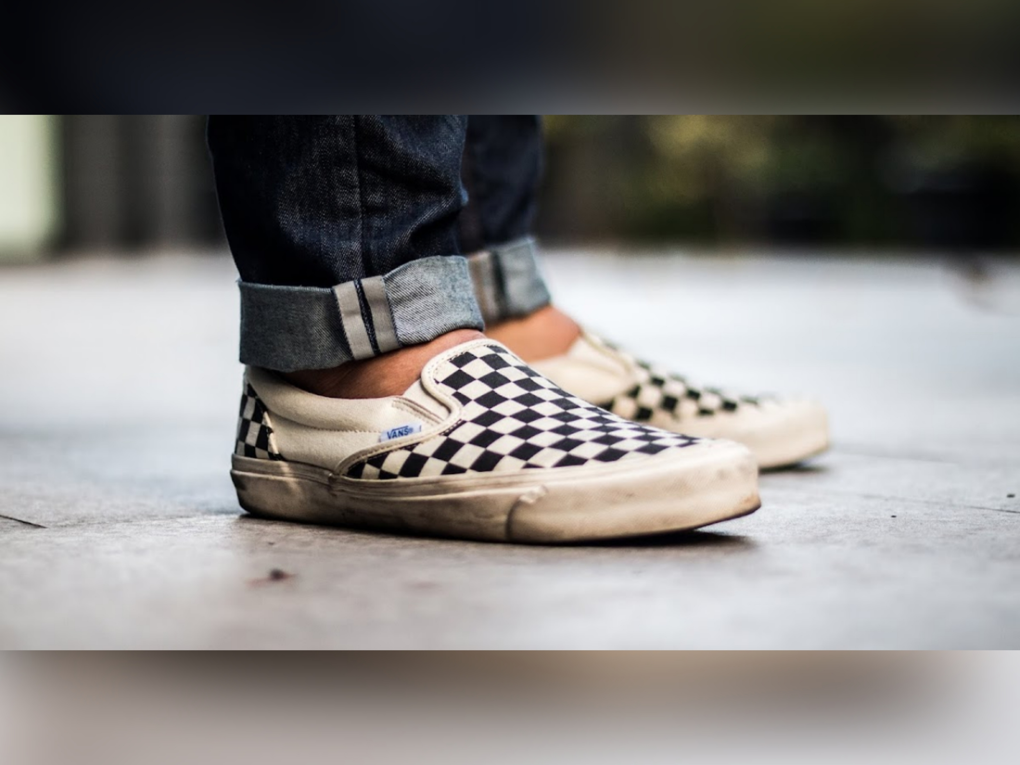 Vans Vault OG Classic Slip-On Checkerboard 착용 스타일