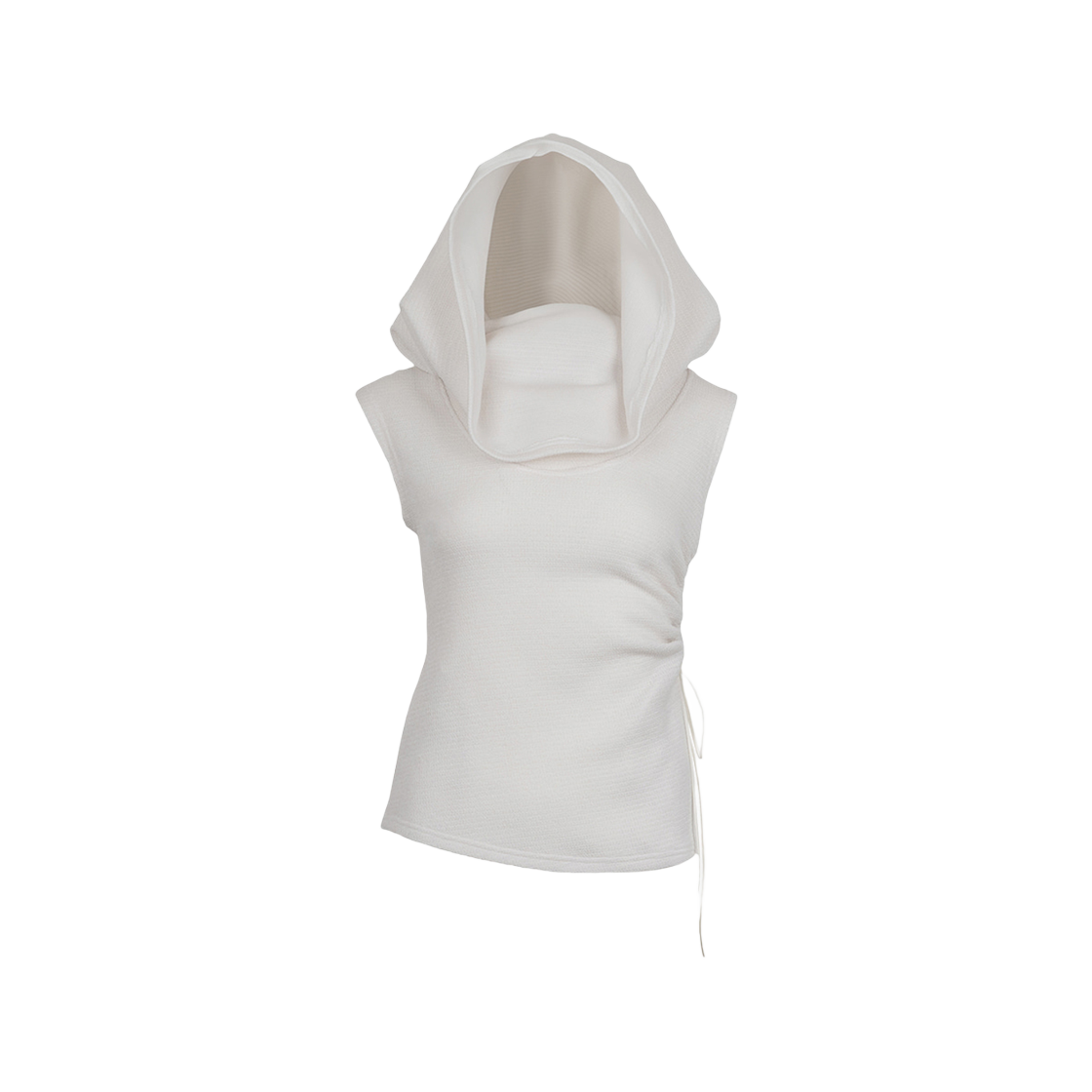 러프넥 니트 후드 오프숄더 아이보리(Roughneck Knit Hood Off Shoulder Ivory)