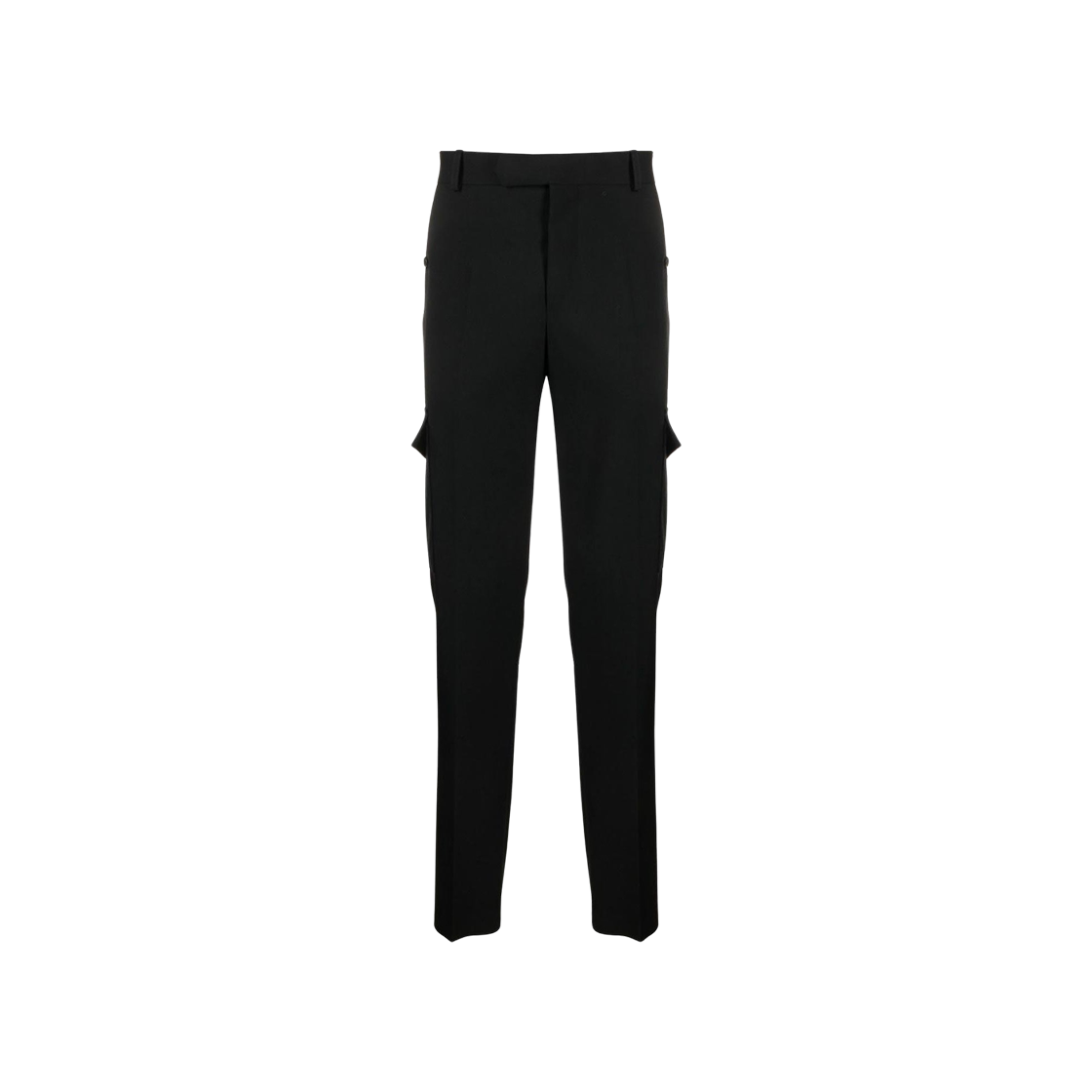 774166QUAAC1000 Alexander McQueen Wool Cargo Pants Black