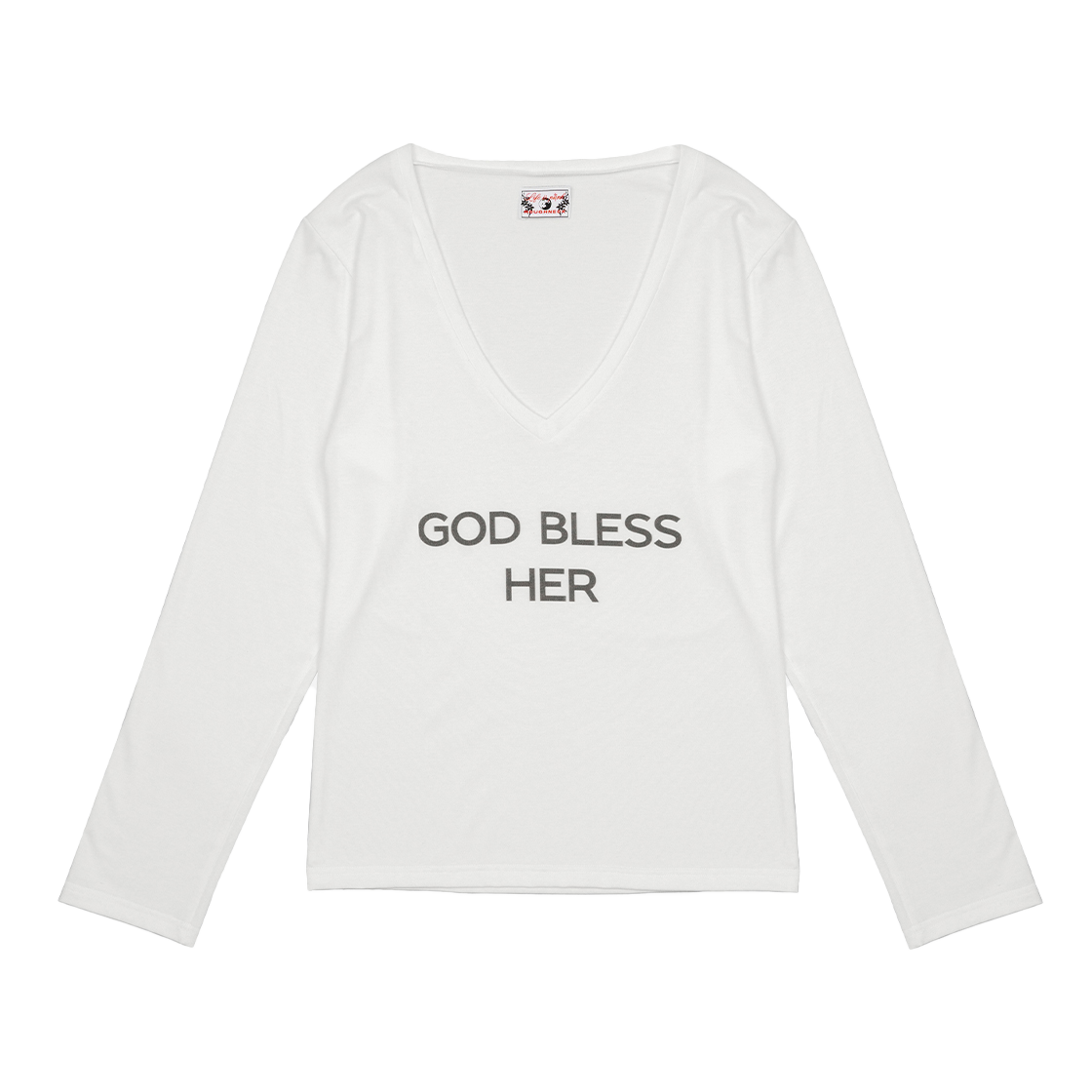 러프넥 블레스 롱 티셔츠 화이트(Roughneck Bless Long T-Shirt White)