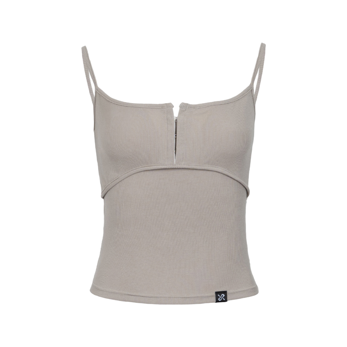 러프넥 후크 베이직 탱크 베이지