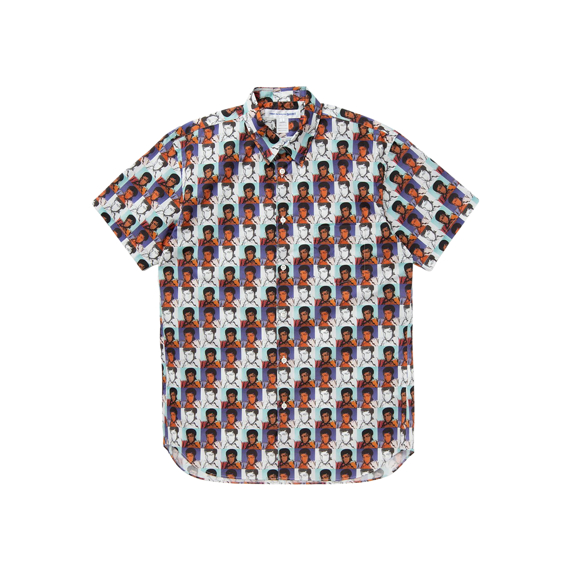 꼼데가르송 셔츠 앤디 워홀 무하마드 알리 프린트 숏슬리브 셔츠 멀티컬러(Comme des Garcons Shirt Andy Warhol's Muhammad Ali Print S/S Shirt Multicolour)