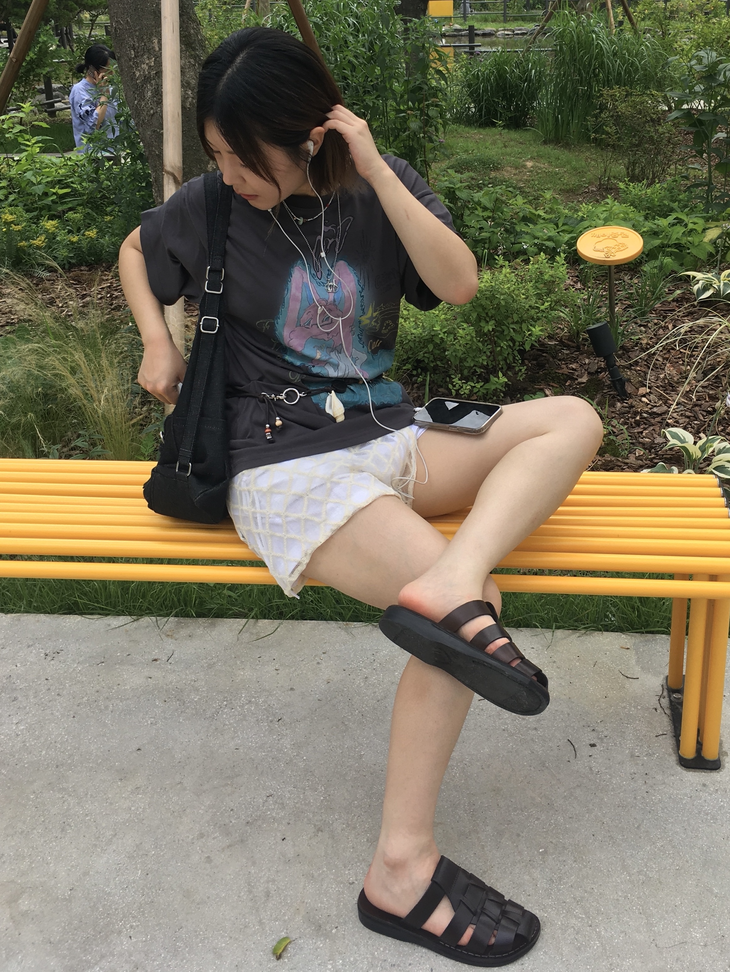 Jerusalem Sandals No.1063 Michael Slide Brown 착용 스타일 - 5