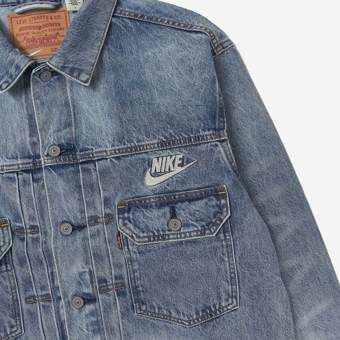 002TM0000 Levi's x Nike Trucker Jacket Light Blue - #4