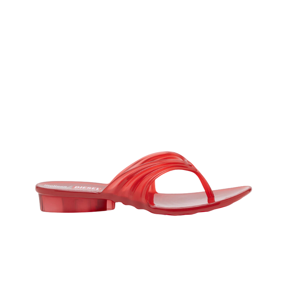 P01609PS916-T8247 (W) Diesel x Melissa Quantum Thong Flip-Flops Red