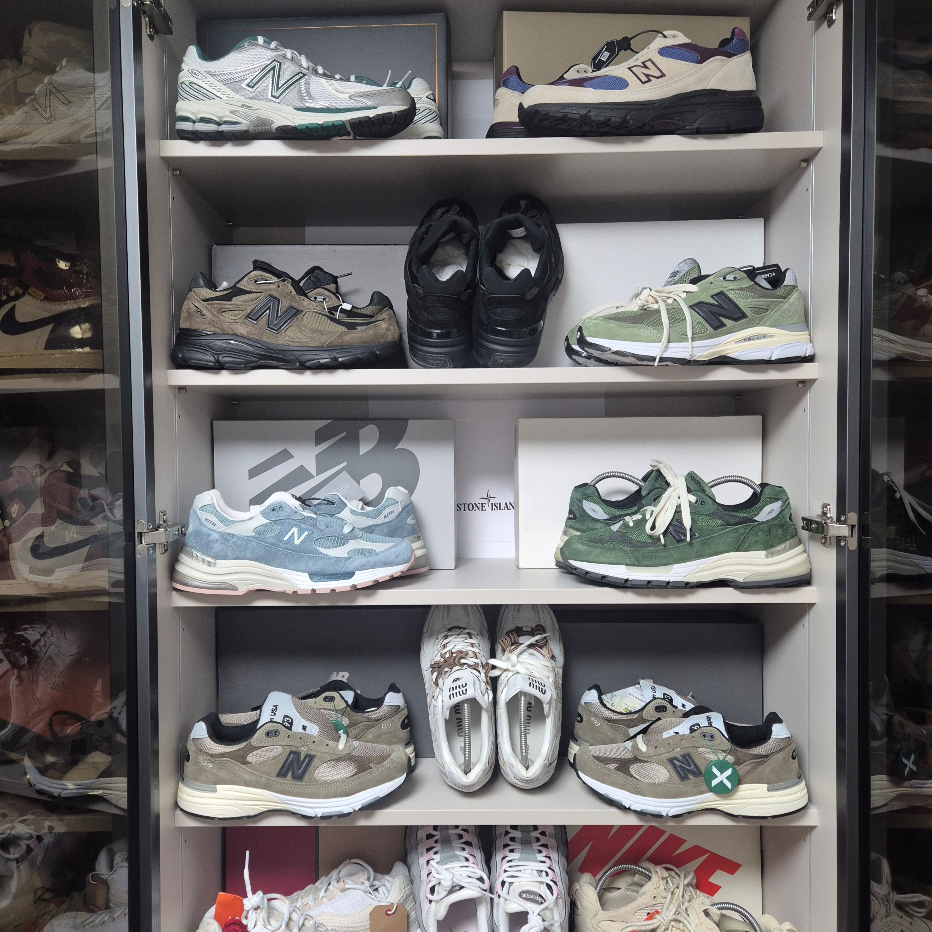 New Balance x Kith 992 Made in USA Aegean Blue Oyster 착용 스타일 - 8