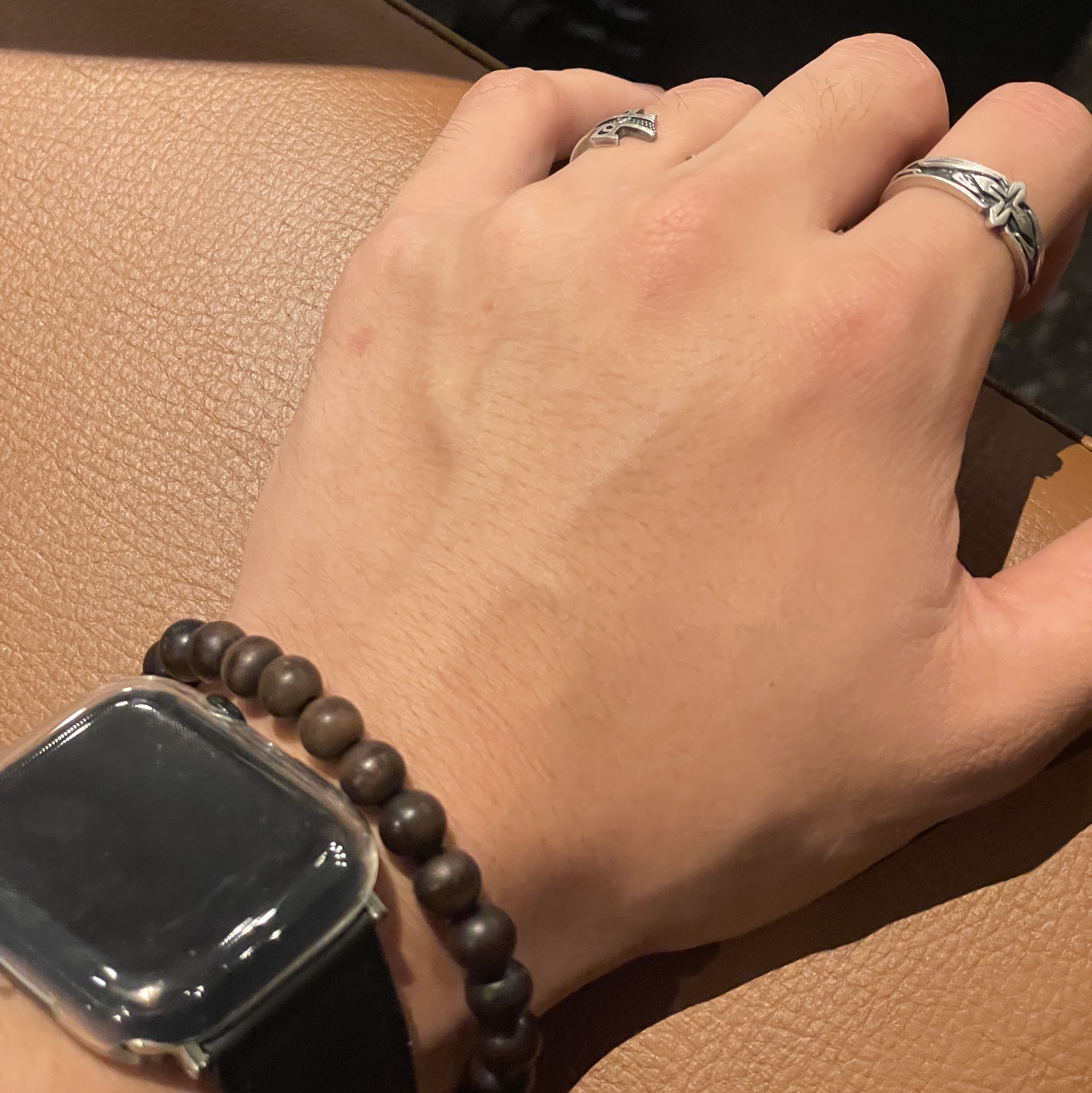 [프리오더] Polyteru 925 Silver Ring 006 Antique Cross 착용 스타일