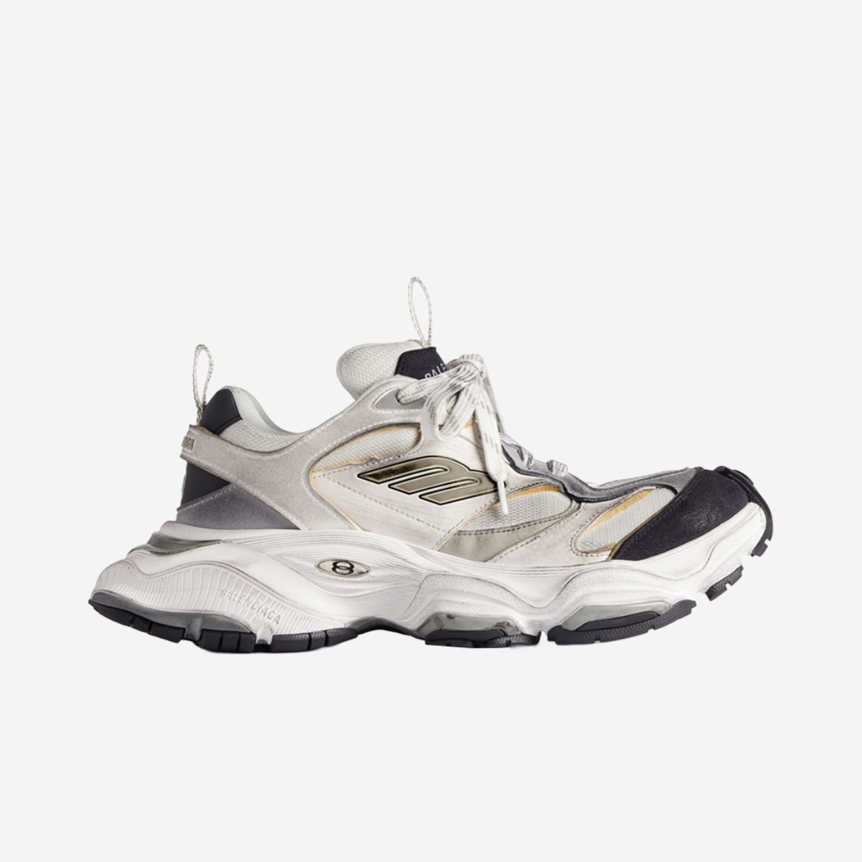 Balenciaga Cargo Sneakers White Grey 착용 스타일