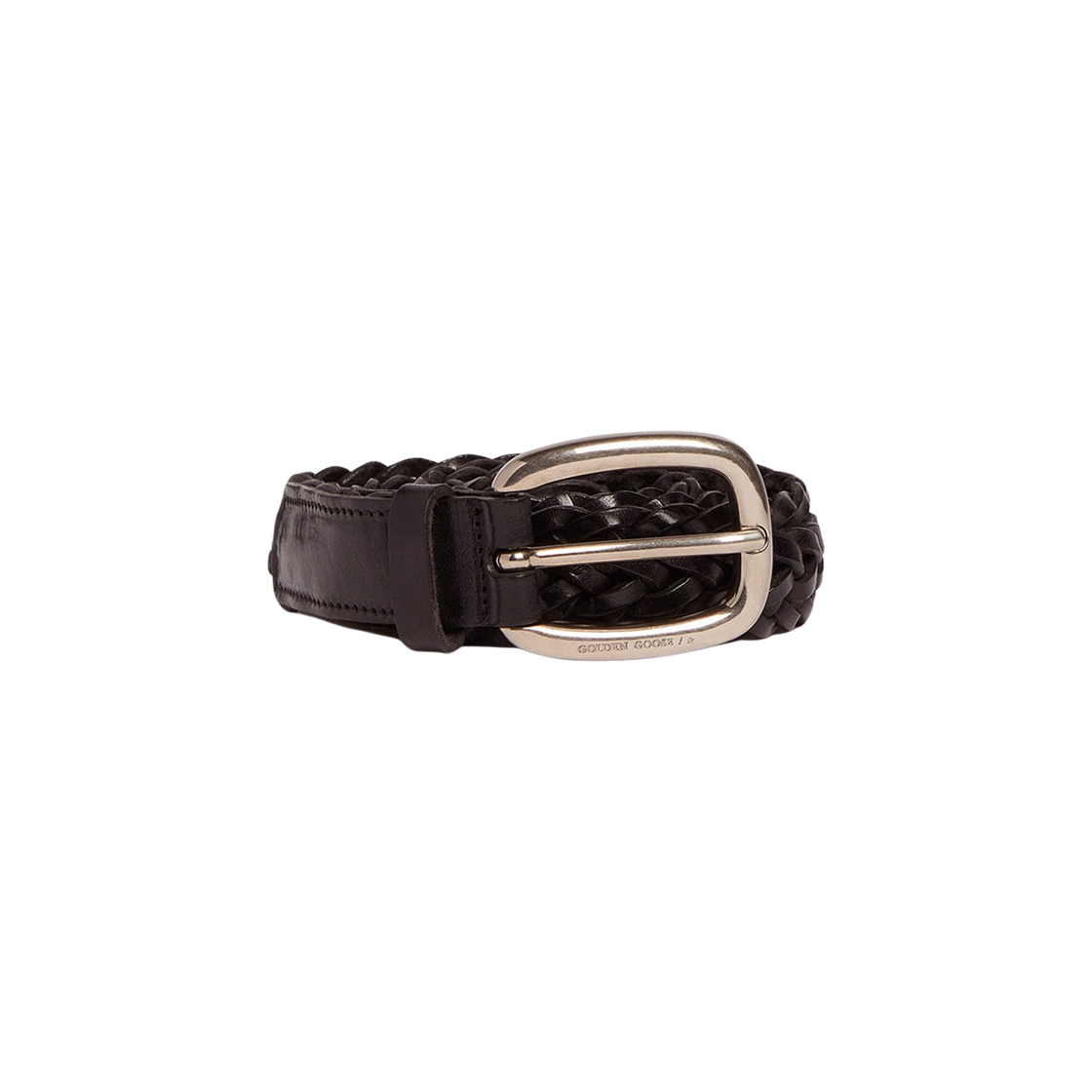 GWA00129-A000130-90100 (W) Golden Goose Leather Belt Black