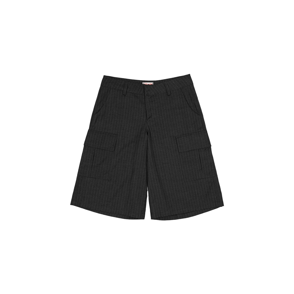 러프넥 스트라이프 버뮤다 팬츠