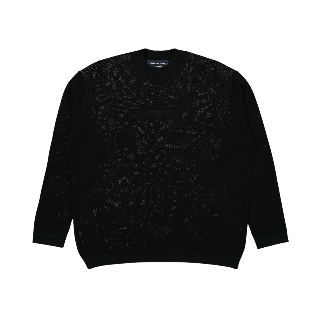 HM-N005-051-1 Comme des Garcons Homme Cotton Knitwear Black