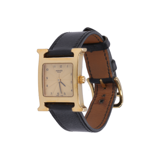 IT2EC3M9NACO Hermes H Hour Watch Quartz Steel Gold