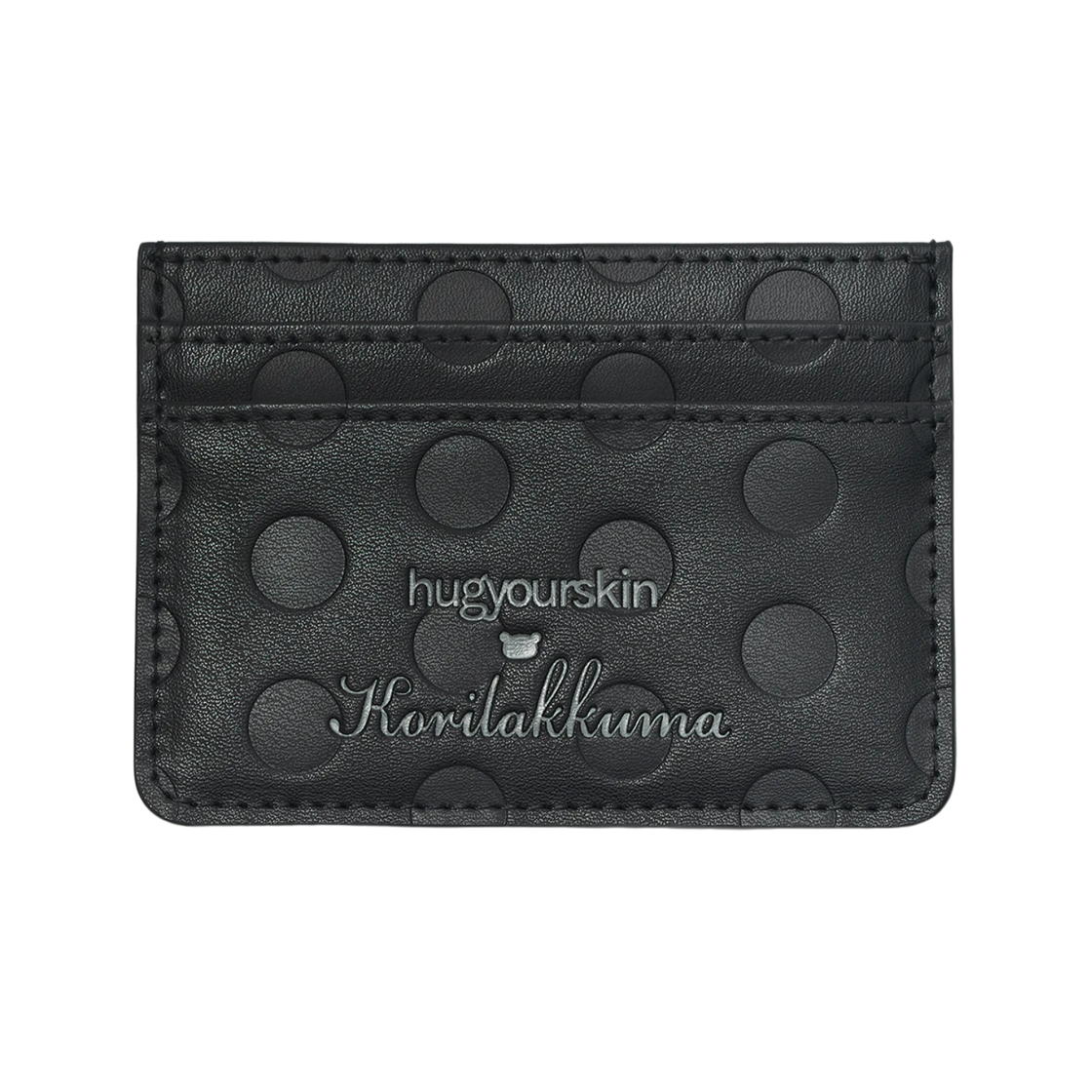 허그유어스킨 코리락쿠마 닷 카드 월렛 블랙(hugyourskin Korilakkuma Dot Card Wallet Black) - 2