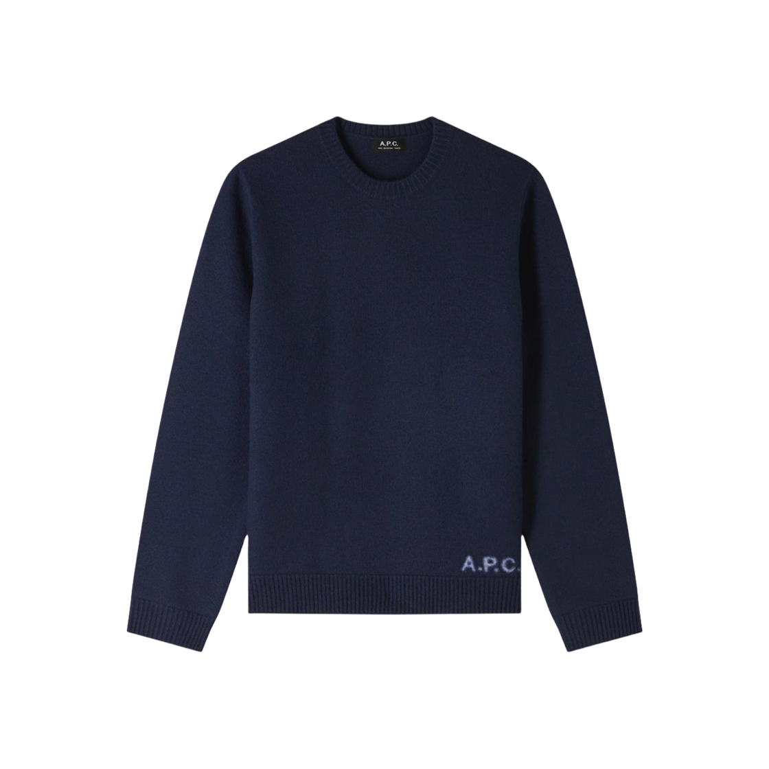아페쎄 풀 로고 니트 다크 네이비(A.P.C. Pull Logo Knit Dark Navy) - 1