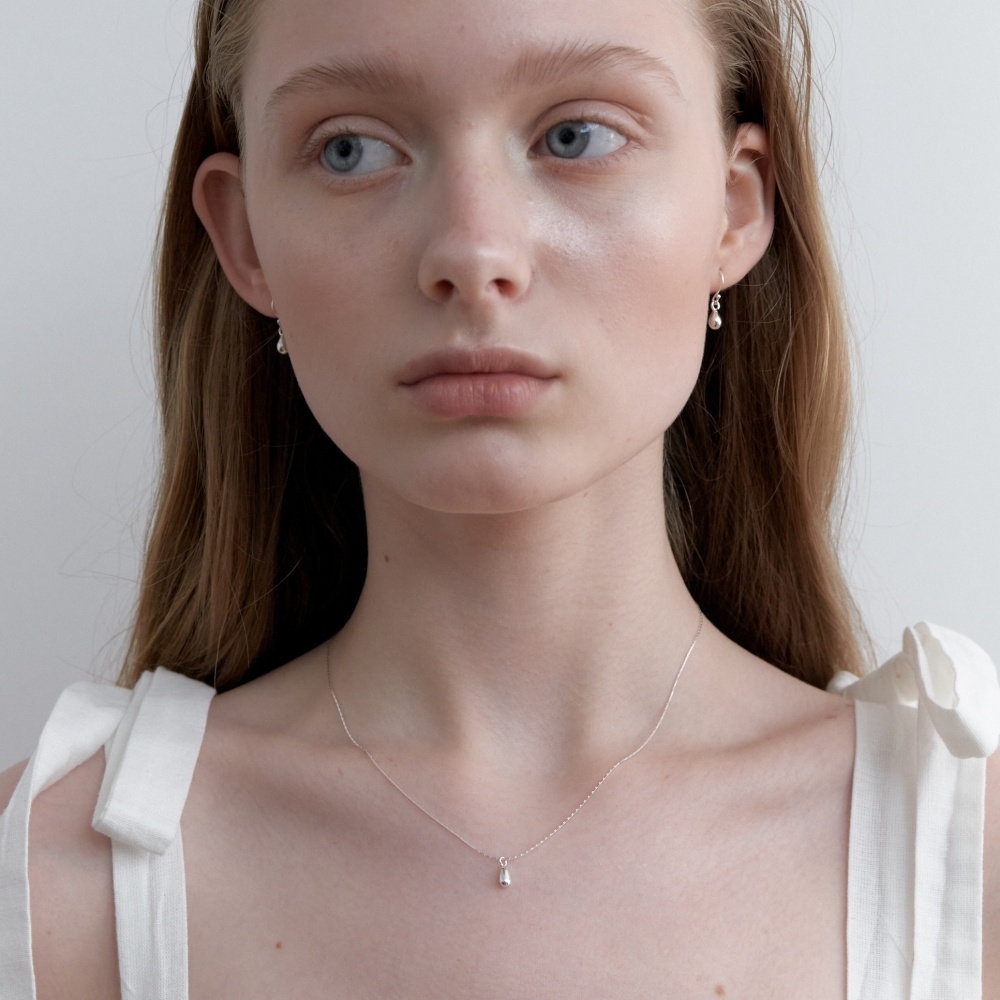 러브미몬스터 [실버] 티니 드롭 목걸이 실버(lovememonster [Silver] Tini Drop Necklace Silver) - 4