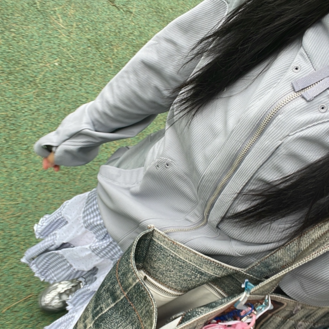 Sansan Gear Dual-Shade Jacket Grey - 25SS 착용 스타일