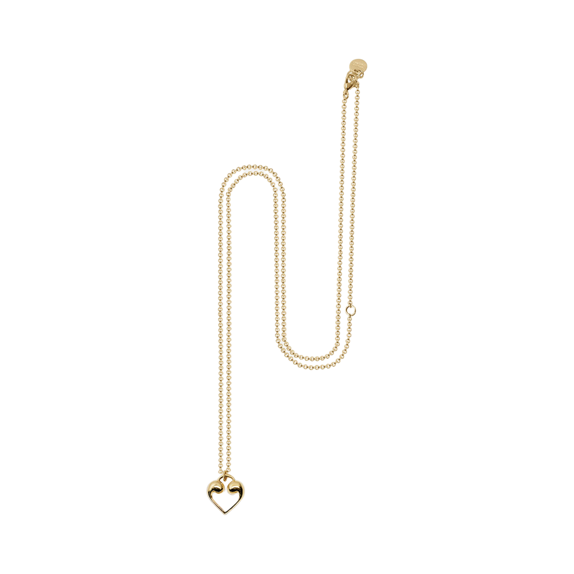 L251MNK130 lovememonster Bold Mont Long Chain Necklace Gold