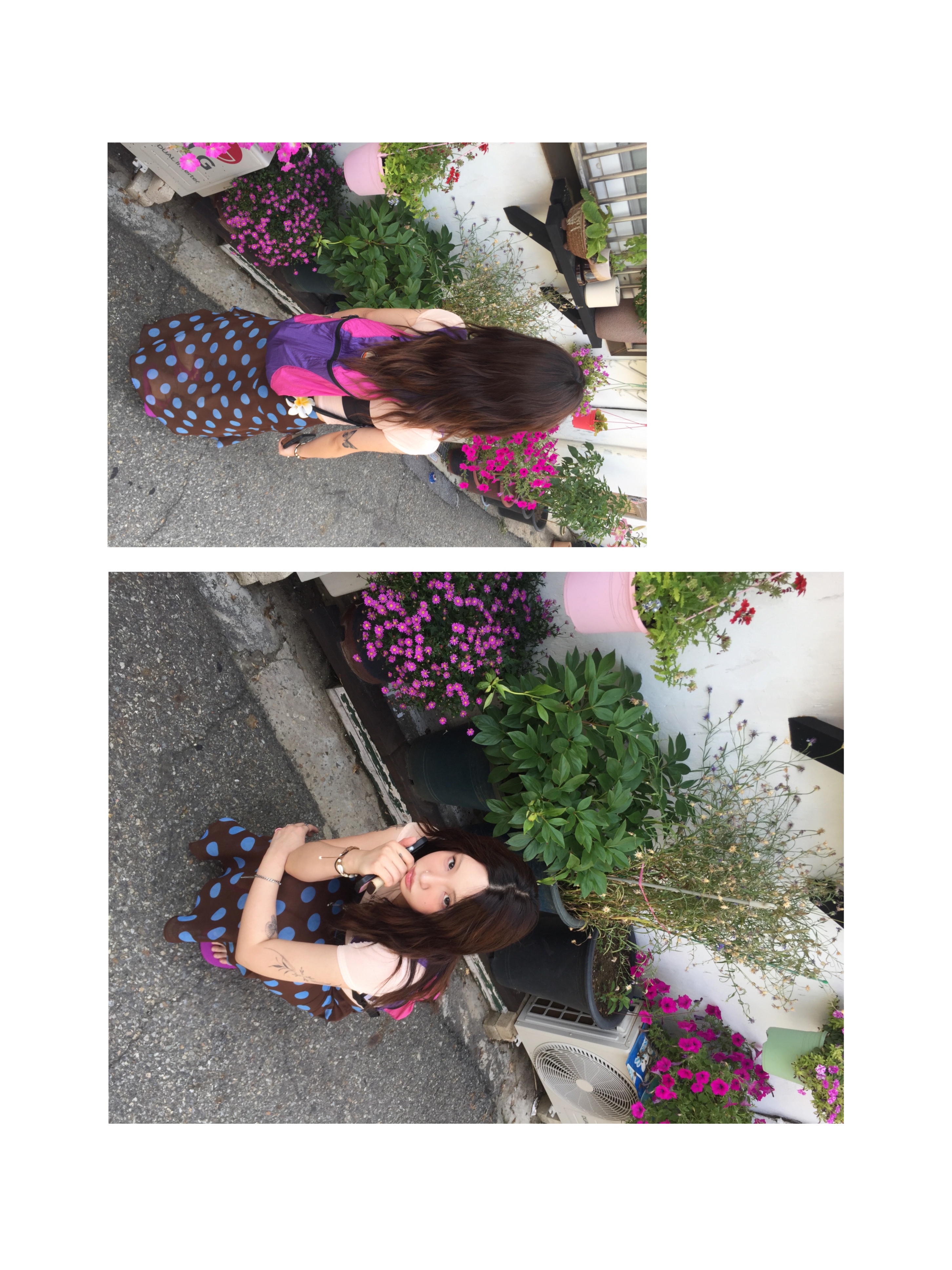Ticket To The Moon Mini Backpack 15L Pink Purple 착용 스타일 - 4