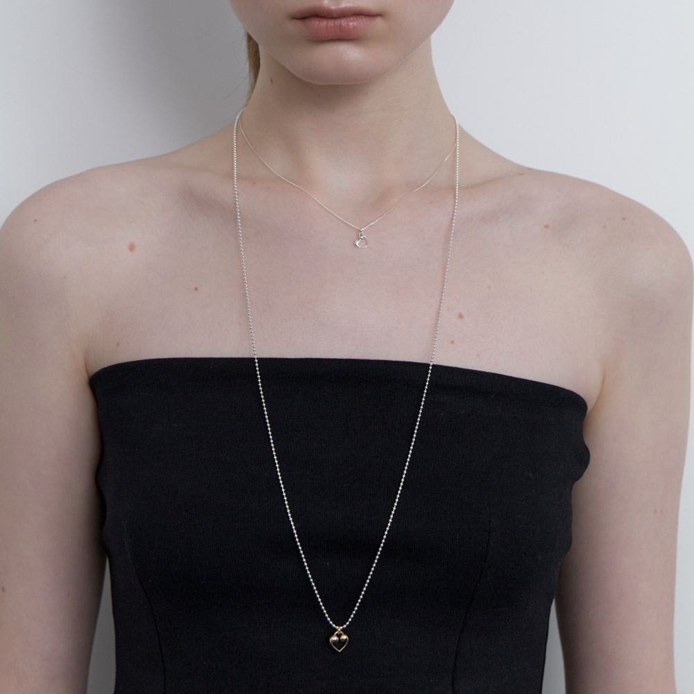 러브미몬스터 몬트 티니볼 롱 체인목걸이 콤비(lovememonster Mont Tini Ball Long Chain Necklace Combi) - 2