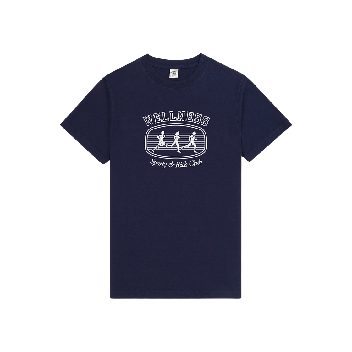 스포티 앤 리치 파리 마라톤 티셔츠 네이비 화이트(Sporty & Rich Paris Marathon T-Shirt Navy White) - 1