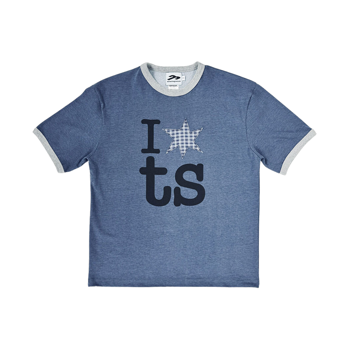 탄산마그네슘 링거 티셔츠 블루(Tansanmagnesium Ringer T-Shirt Blue)