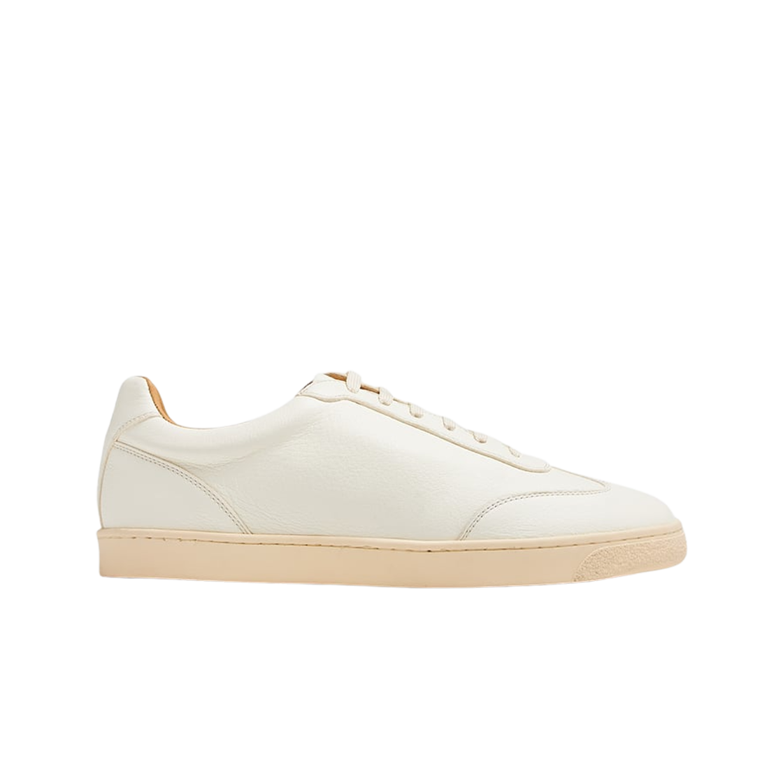 MZUOLYN311-C6293 Brunello Cucinelli Deerskin Sneakers Ivory