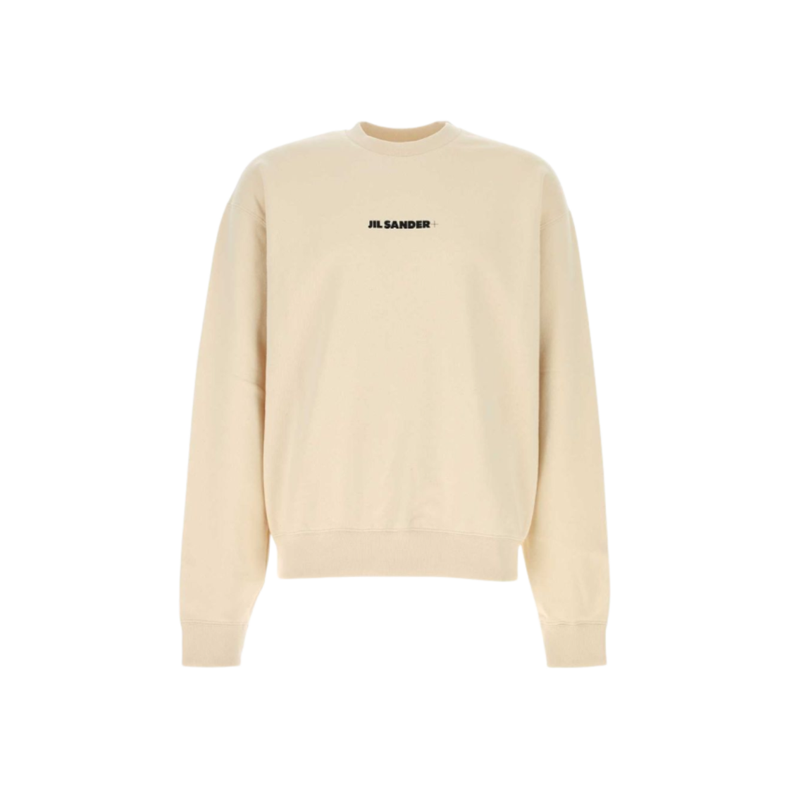 질 샌더 로고 코튼 스웨트셔츠 베이지(Jil Sander Logo Cotton Sweatshirt Beige) - 1