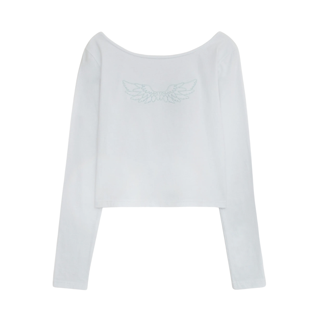 (W) 허그유어스킨 엔젤 윙 탑 화이트((W) hugyourskin Angel Wing Top White)